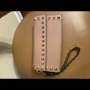 Valentino Rockstud Flap Continental Wristlet